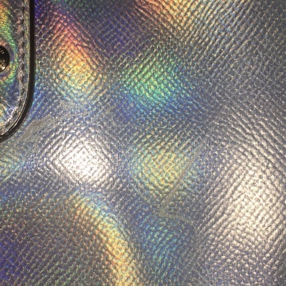 🌺Coach SILVER HOLOGRAM 75 anniversary BAG ,WALLET and ROBOT bag SET - Picture 6 of 13